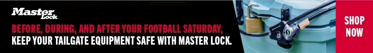 Master Lock will help protect your tailgate equipment
